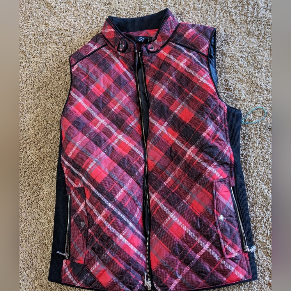 Plaid Vest Jones New York Medium